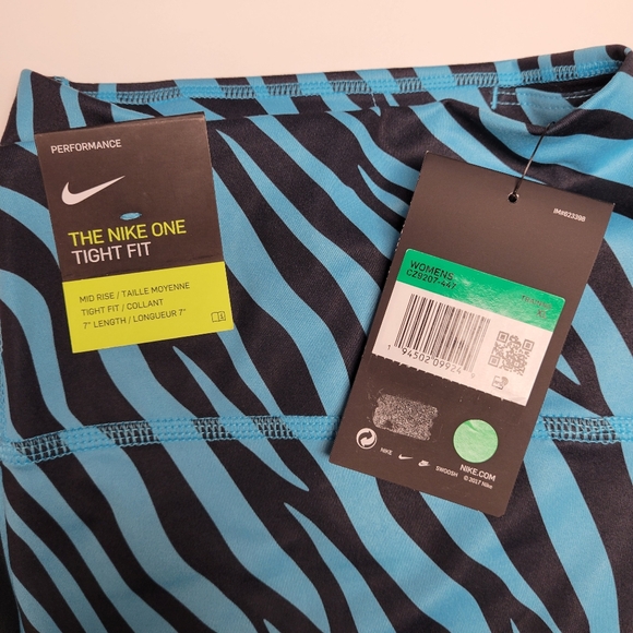 NWT Nike Blue Zebra Print Dri-Fit Shorts - Picture 3 of 3